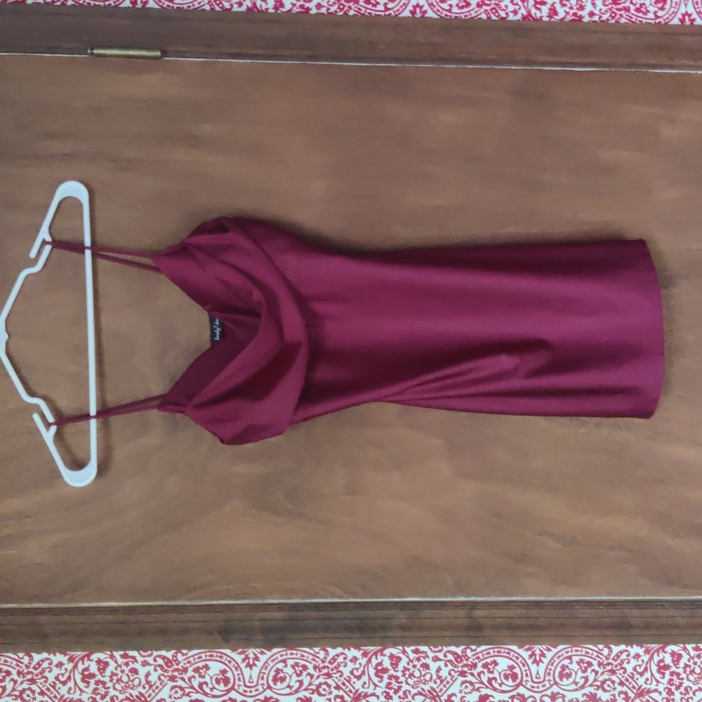 Burgundy Cocktail Dress